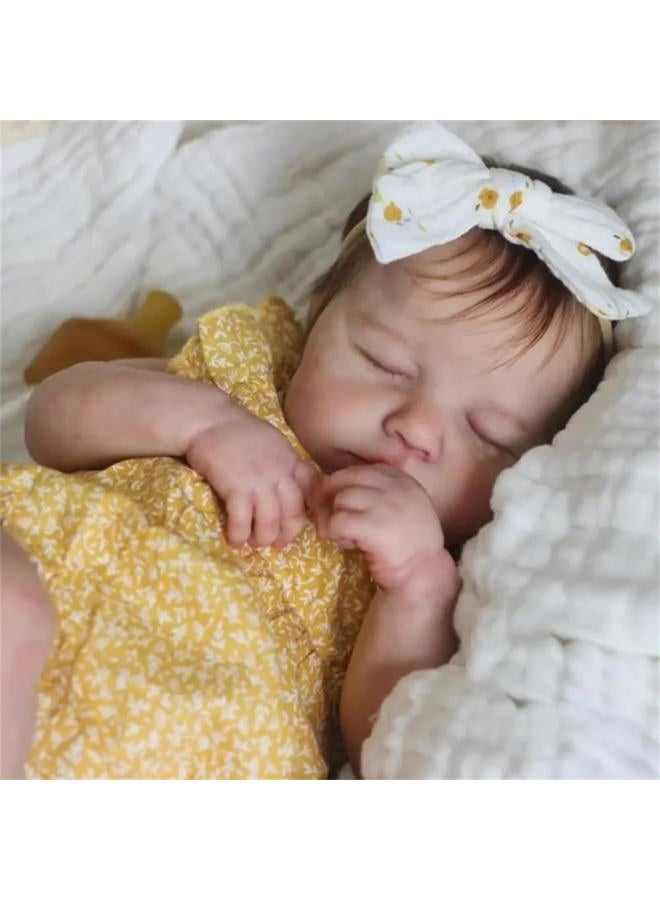 Zero Pam Reborn Baby Dolls Silicone Full Body-20 Inch Realistic Baby Doll, Anatomically Correct Girl, Full Silicone Babys Doll, Real Life Reborn Dolls with Accessories - Image 3