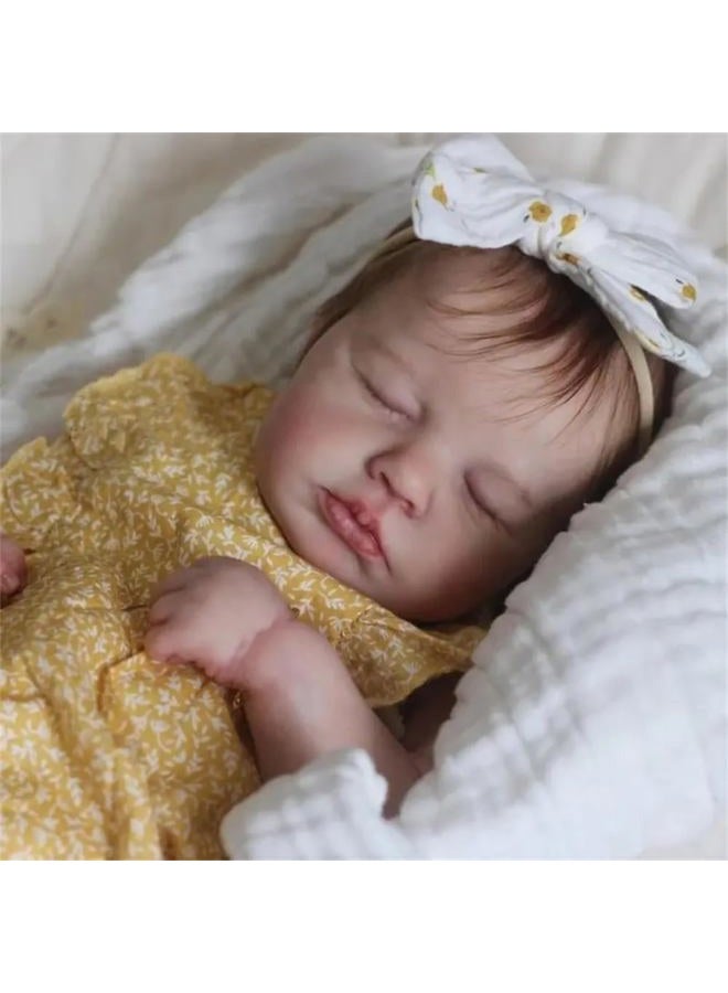 Zero Pam Reborn Baby Dolls Silicone Full Body-20 Inch Realistic Baby Doll, Anatomically Correct Girl, Full Silicone Babys Doll, Real Life Reborn Dolls with Accessories - Image 4