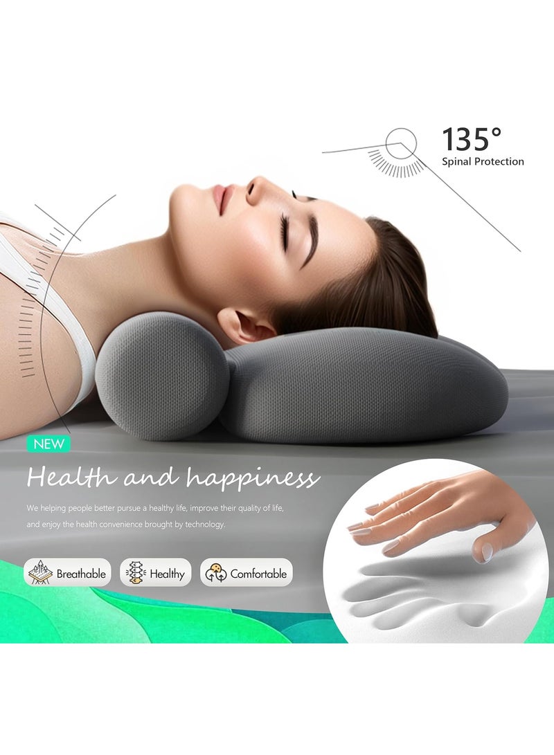 Bukela Cervical Neck Pillows for Pain Relief Sleeping, Memory Foam Pillow for Neck Pain Relief, Neck Support Pillow Neck Roll Pillow for Bed Pillow - Image 3