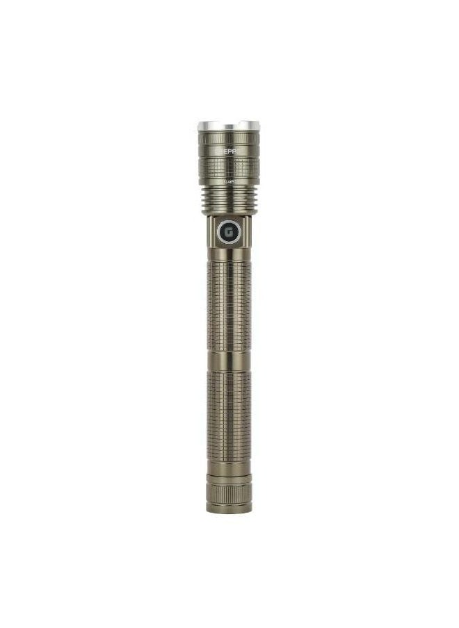 GEEPAS Zoomable LED Flashlight, 20W Laser High-Power LEDs, Perfect for Indoor and Outdoor Use, 10 Hours Continuous Working/ with Aluminum Alloy Housing, Type C Charging  - Image 1