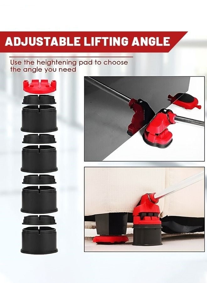MIXDE 13 Packs Heavy Duty Furniture Lifter With 4 Sliders For Easy Moving,360 Degree Rotatable Pads,Appliance Roller Suitable For Sofas,Couches And Refrigerators - Image 4