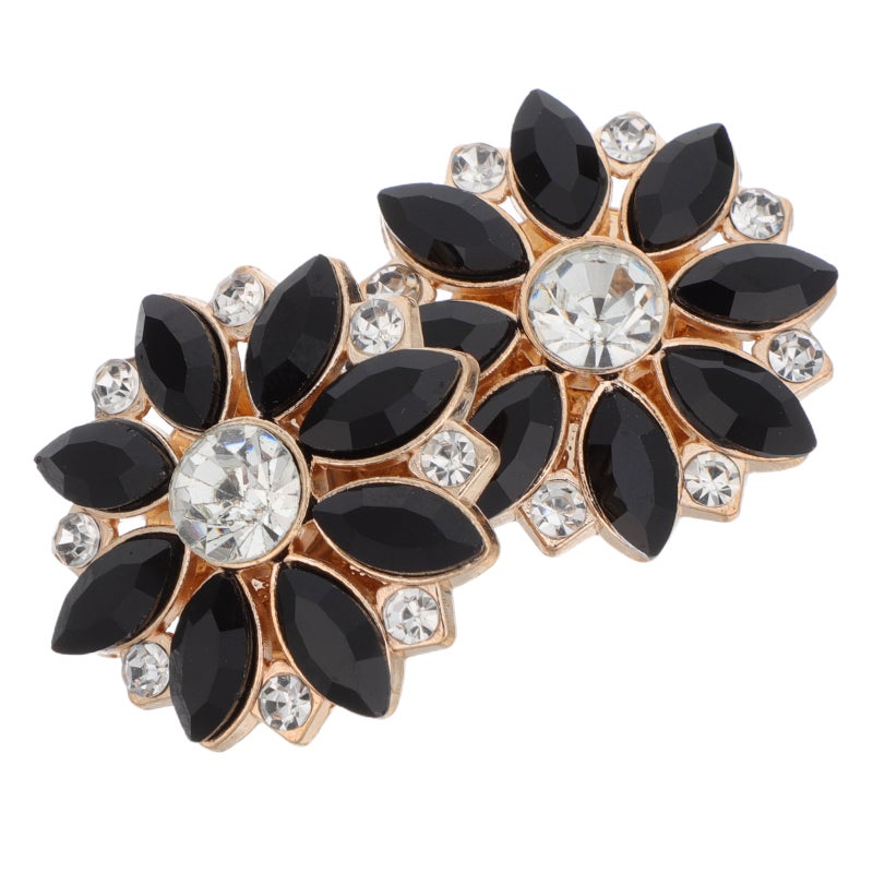 2pcs Rhinestone Flower Button Covers: Detachable Buttons For Shirts - Formal Wear Accessories For Weddings And Parties - Image 5