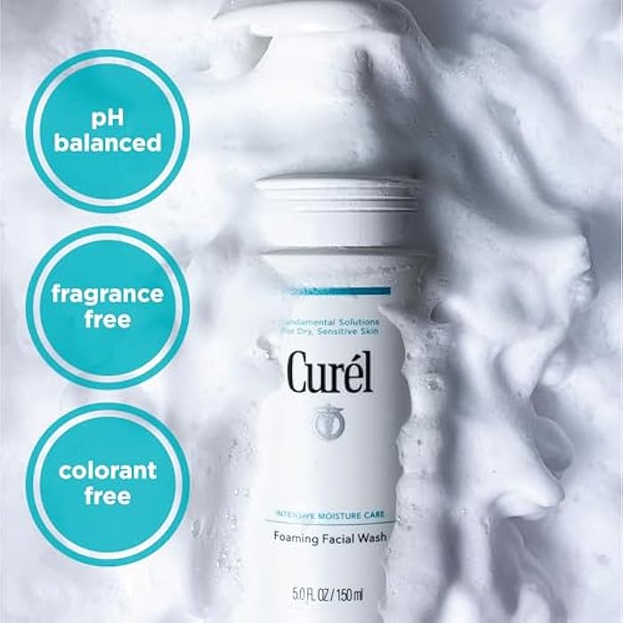 Curel Japanese Skin Care Foaming Facial Wash, Face Wash for Dry, Sensitive Skin, Cleanses and Protects Natural Ceramides, pH Balanced, Fragrance & Alcohol Free Facial Cleanser, Step 2 of 2, 5 Fl Oz - Image 4