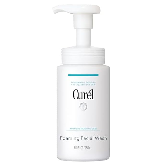 Curel Japanese Skin Care Foaming Facial Wash, Face Wash for Dry, Sensitive Skin, Cleanses and Protects Natural Ceramides, pH Balanced, Fragrance & Alcohol Free Facial Cleanser, Step 2 of 2, 5 Fl Oz - Image 1