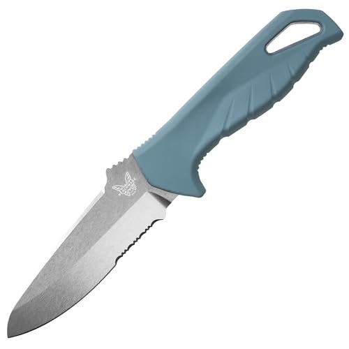 Benchmade - Undercurrent 18040S Outdoor Knife with Depth Blue Santoprene Handle (18040S) - Image 1