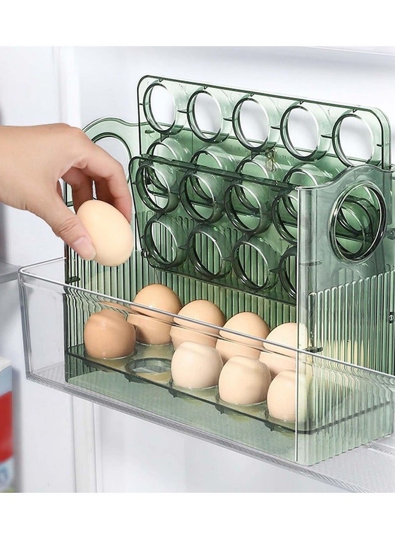 Multi-purpose 3-Tier Transparent Refrigerator Egg Holder  - Image 3