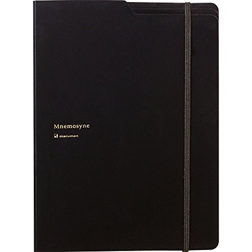 Maruman HN188FA Notepad, Holder & 5 Pockets, Nemosine A5, Black - Image 1