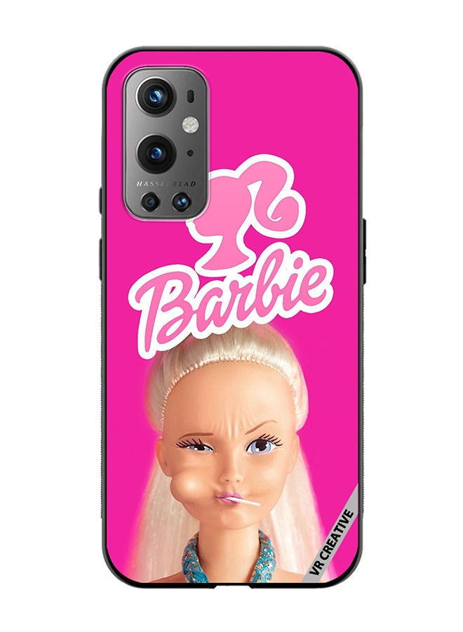 VR CREATIVE Protective Case Cover For OnePlus 9 Pro Barbie Loliipop Design Multicolour - Image 1