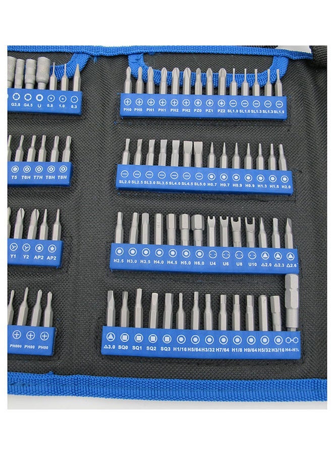 NIBEMINENT 126-Piece Screwdriver Bit Set Blue/Black - Image 2