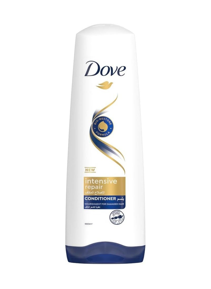 دوف بلسم علاجي مكثف لإصلاح الشعر التالف - أبيض، 12 أونصة، عبوتان