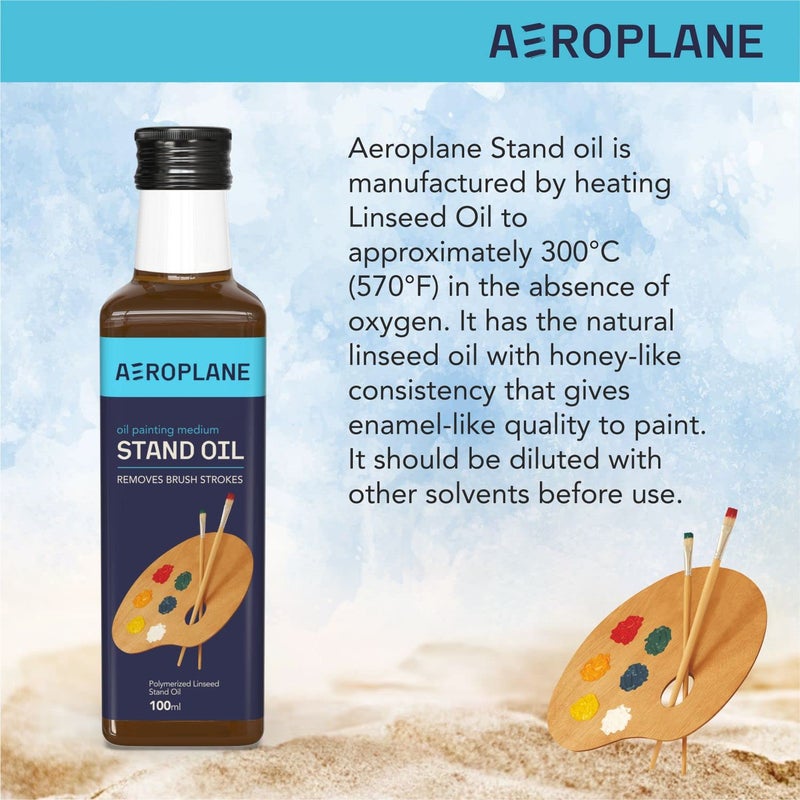 AEROPLANE - Stand Oil for Artists - Removes Brush Strokes, Premium Art Supply (240 ML) - Image 2