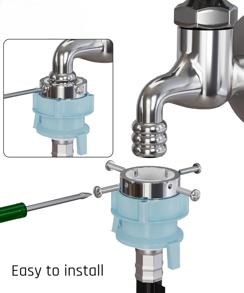 Prayag Fully Automatic Washing Machine Inlet Pipe 1.5M | Heavy Duty and Leak Proof Water Hose | High Pressure Connector Tube with Fittings (White) (360) - Image 4