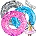 Animsco Pool Floats Kids 3 Pack Inflatable Swim Rings for Kids Pool Tubes Toys Pool Floats Ring Toys Summer Beach Swimming Pool Floats Party Supplies PatchTow Rope - Image 3