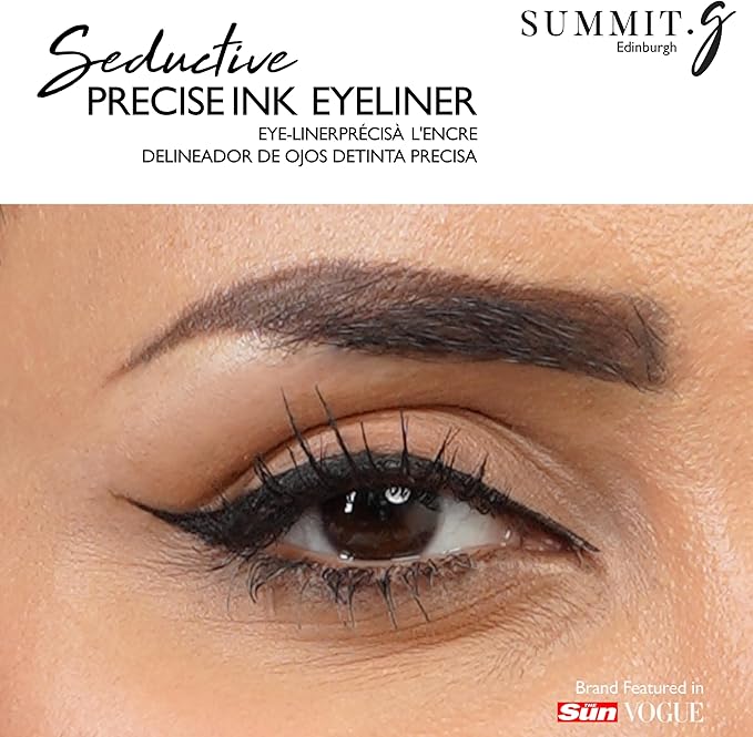 Summit.G SUMMITg Matte Black Liquid Eyeliner 16ml Xtra Large Volume Ultra Fine Felt Tip for Precision Highly Pigmented Smudge Proof Waterproof Formula Stunning Definition Long Lasting All day Wear - Image 2