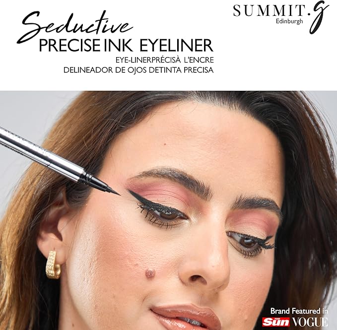 Summit.G SUMMITg Matte Black Liquid Eyeliner 16ml Xtra Large Volume Ultra Fine Felt Tip for Precision Highly Pigmented Smudge Proof Waterproof Formula Stunning Definition Long Lasting All day Wear - Image 5