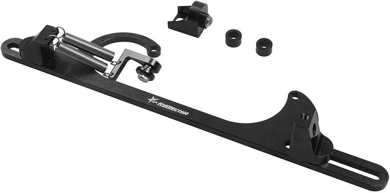 RYANSTAR RACING Ryanstar Throttle Cable Bracket 4150 4160 Series throttle brackets Billet Adjustable Aluminum Black - Image 1