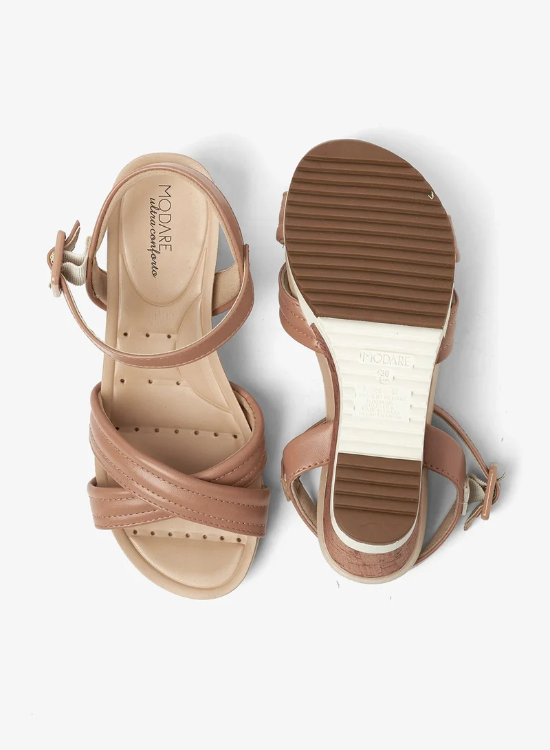 Modare Nude Wedge Sandals for Women – Stylish Wedge Heel Sandals for Girls & Daily Wear for Women | Best Price UAE