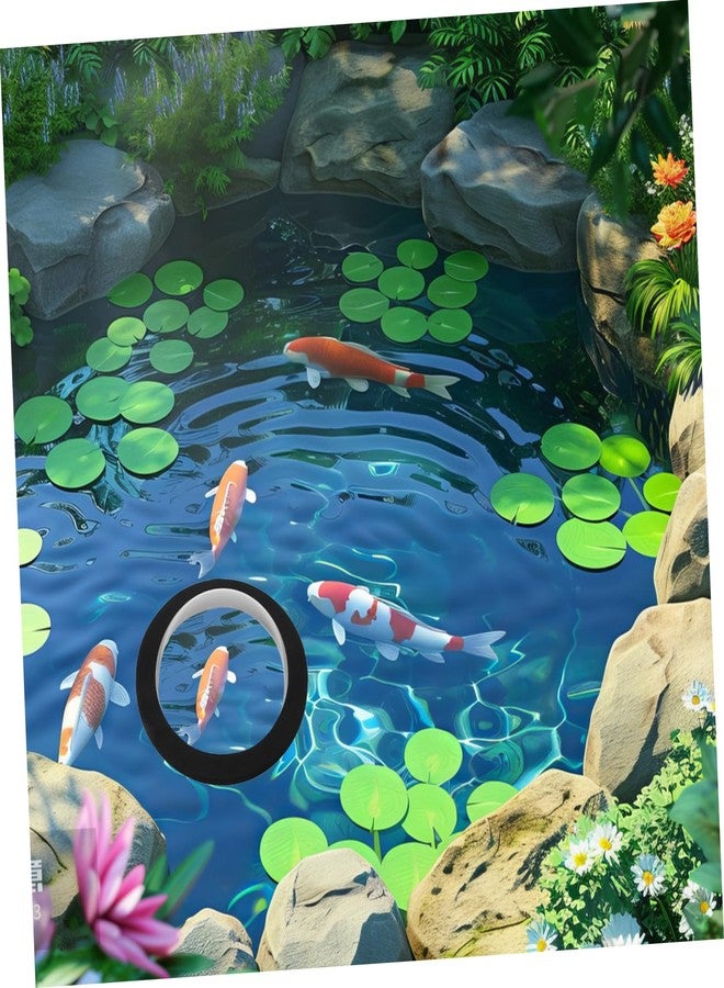ORFOFE Acrylic Floating Pond Cover 7.48-Inch Transparent Dome with Black Base Waterproof Fish Observation Dome for Outdoor Garden Pools - Image 4