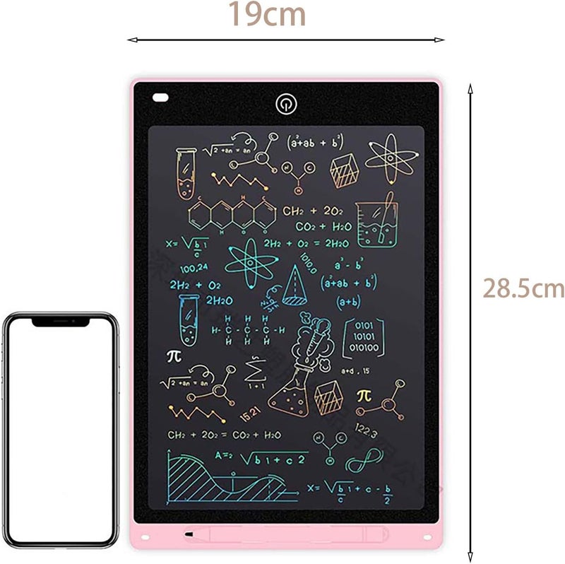 لوحة كتابة LCD بحجم 12 بوصة من GoodTool للأطفال - لوحة رسم إلكترونية باللون الوردي مع زر مسح واحد - Image 2
