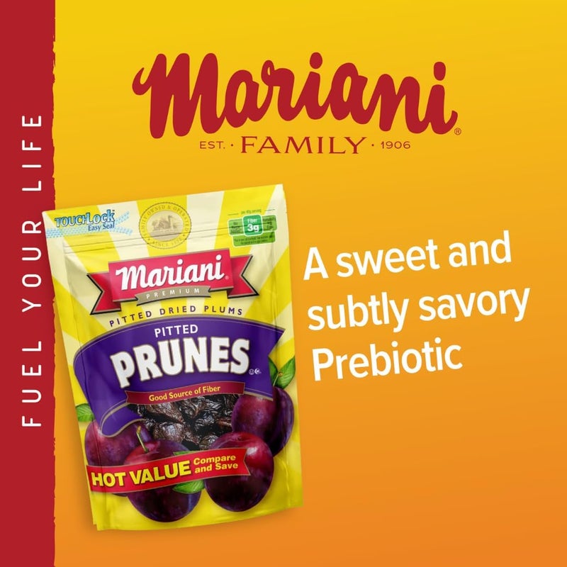 Mariani Pitted Dried Plums - 18 oz Resealable Bag - Image 4