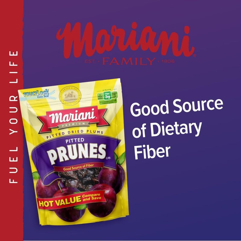 Mariani Pitted Dried Plums - 18 oz Resealable Bag - Image 3