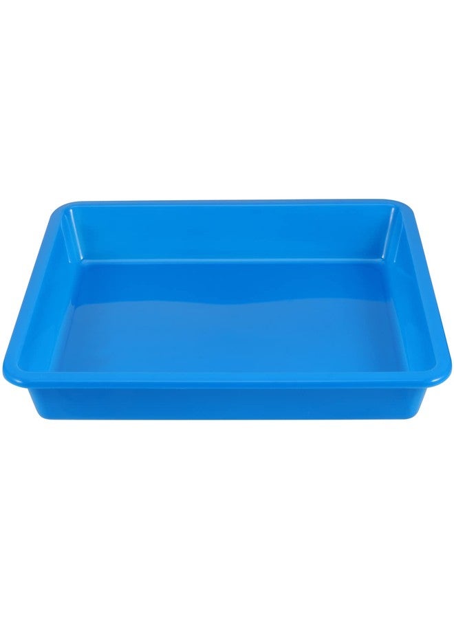 JOIKIT 20 Pack 10.8 x 8.3 Inch Multicolor Plastic Art Trays, Art and Crafts Organizer Tray, Activity Organizer Serving Tray for Beads, Painting, Blocks, DIY Project - Image 4