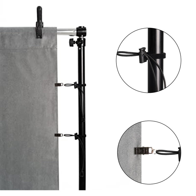 VinylBDS Background Backdrop Clips Clamps Holder for Photo Video Studio,12 Pack,Black - Image 2