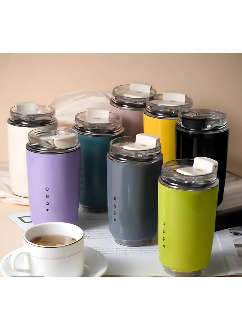 Smeg Travel Coffee Mug, Insulated Beverage Cup with Leakproof Lid, Long-Lasting Coffee Tumbler with Lid, Travel Coffee Thermos (Green - Image 2