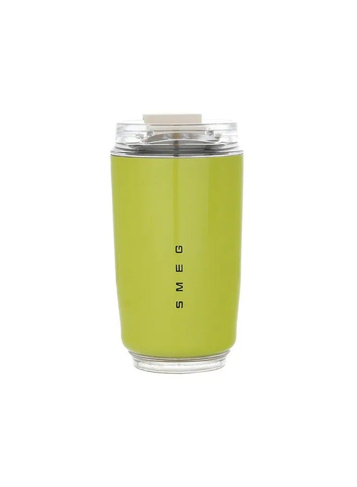 Smeg Travel Coffee Mug, Insulated Beverage Cup with Leakproof Lid, Long-Lasting Coffee Tumbler with Lid, Travel Coffee Thermos (Green - Image 1
