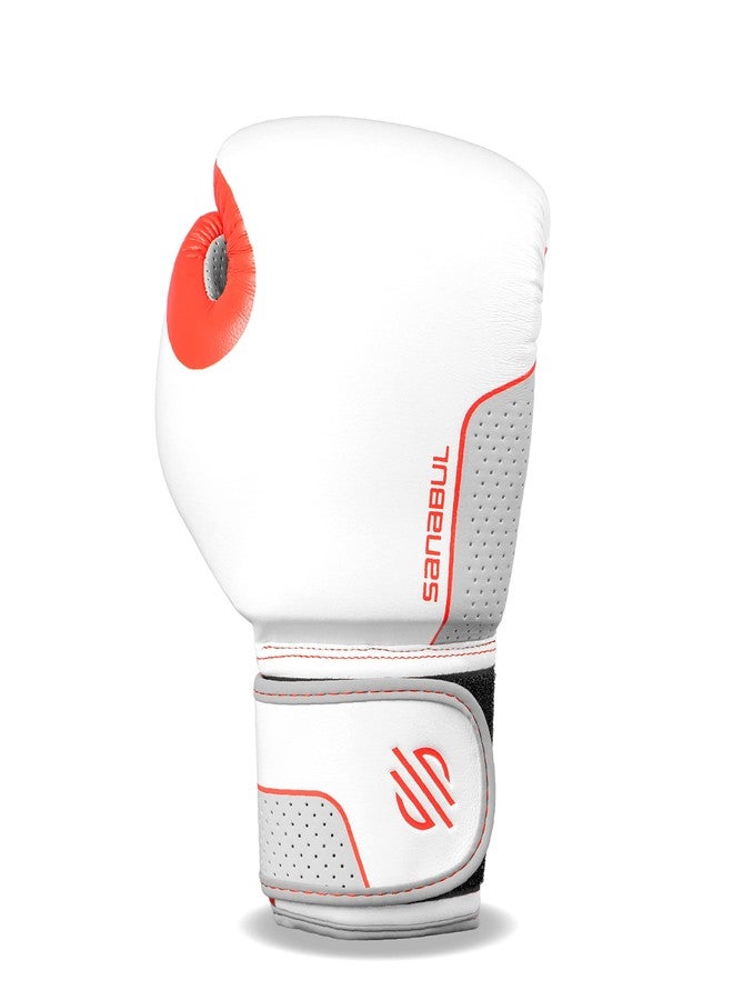 Sanabul Hyperstrike Boxing Gloves for Women, Kickboxing MMA Muay Thai Gloves, Training Sparring Punching Heavy Bag, Red/White 12 oz - Image 5
