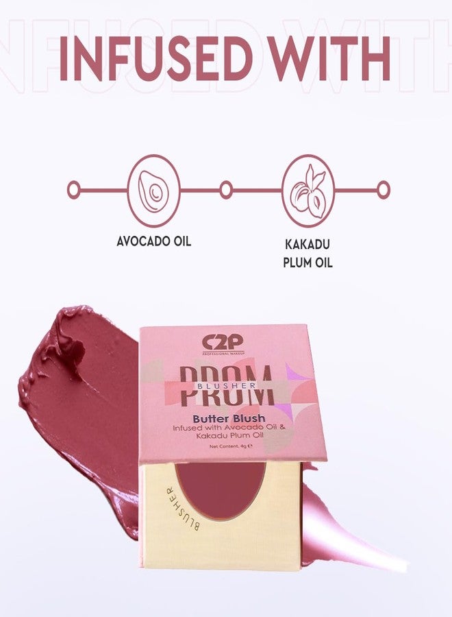 C2P PROFESSIONAL MAKEUP C2P Pro Blusher for Face Makeup Palette | Prom Cream Blush for Women | Lightweight Long Lasting Matte Finish | Infused with Kakadu Plum and Avocado Oil - (Nude Beige - She's Baked 03, 4gm) - Image 4