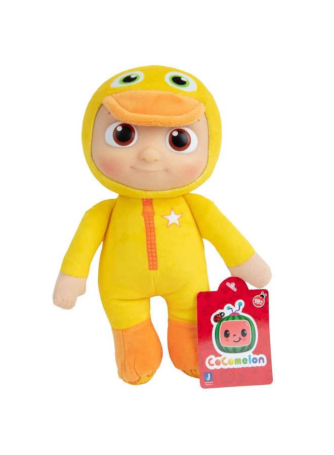 Jazwares CoComelon 8" JJ Plush Toy, Ducky Onsie - Officially Licensed - Soft Stuffed Animal J.J. Duck Doll for Toddlers & Preschoolers - Gift for Kids, Boys & Girls Ages 1-3 - 8 Inches  - Image 1