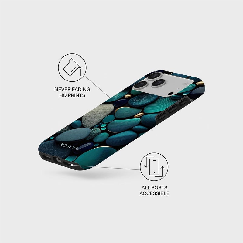 موبكوس جراب Mobcos Ocean Drift المميز لهاتف iPhone 17 Pro Max، متوافق مع غطاء صلب مزدوج الطبقات مع حماية من السيليكون - غطاء مقاوم للخدوش والصدمات - Image 5