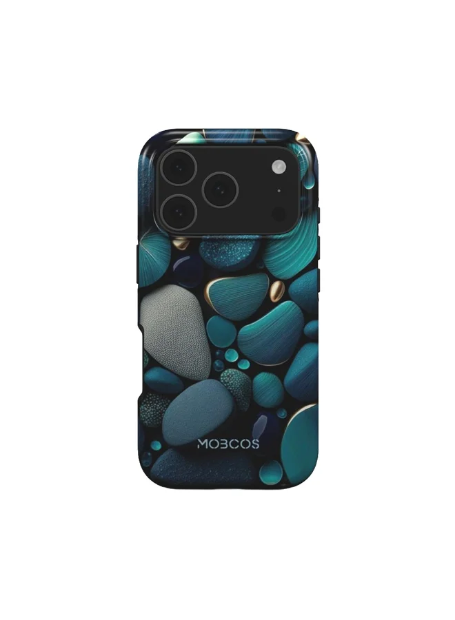 موبكوس جراب Mobcos Ocean Drift المميز لهاتف iPhone 17 Pro Max، متوافق مع غطاء صلب مزدوج الطبقات مع حماية من السيليكون - غطاء مقاوم للخدوش والصدمات