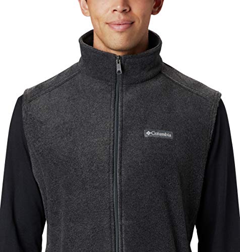 Columbia Mens Steens Mountain Fleece Vest, Charcoal Heather, Medium - Image 5