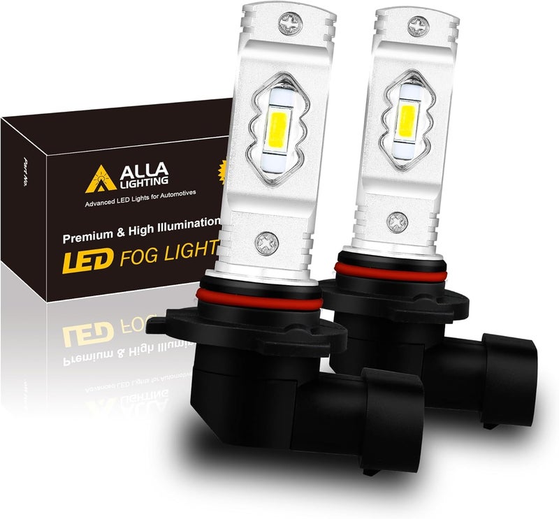 Alla Lighting H10 LED Fog Light Bulb, 9145 9140 ETI 56-SMD 3800 Lumens 8000K Ice Blue - Image 1