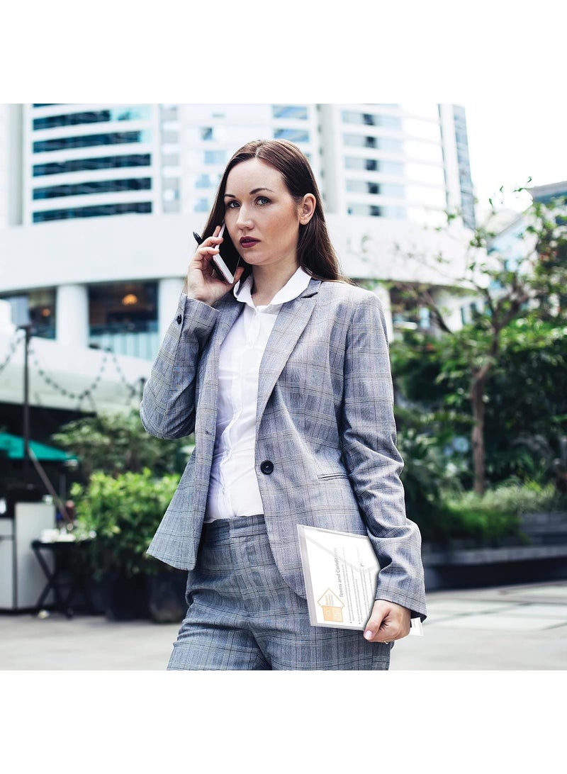 Y&D 10 Pieces Of Horizontal Button A4 Data Storage Bag - Image 4