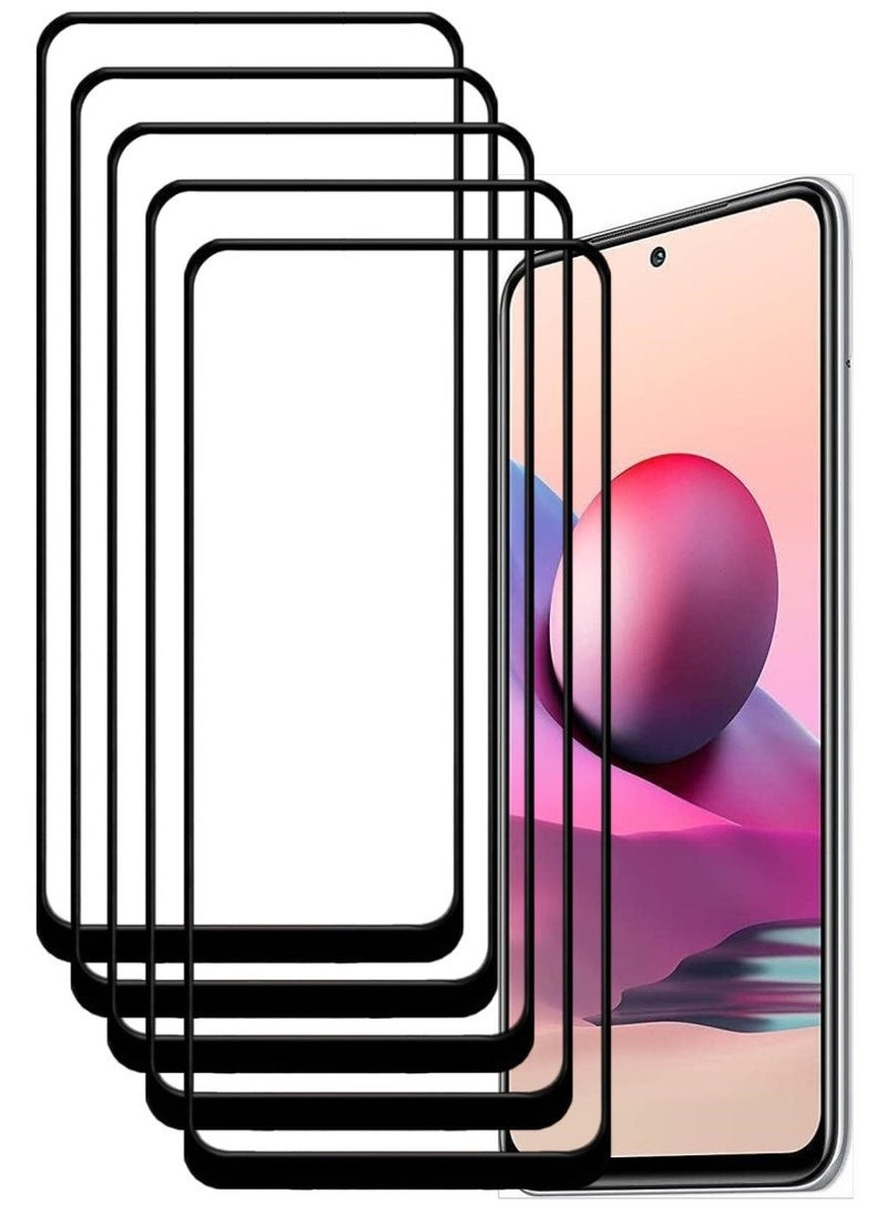 ACLIX 5 Pieces Antistatic ESD Dustproof Premium Quality High Definition Tempered Glass Screen Protector Designed For Xiaomi Redmi Note  10 - Image 1
