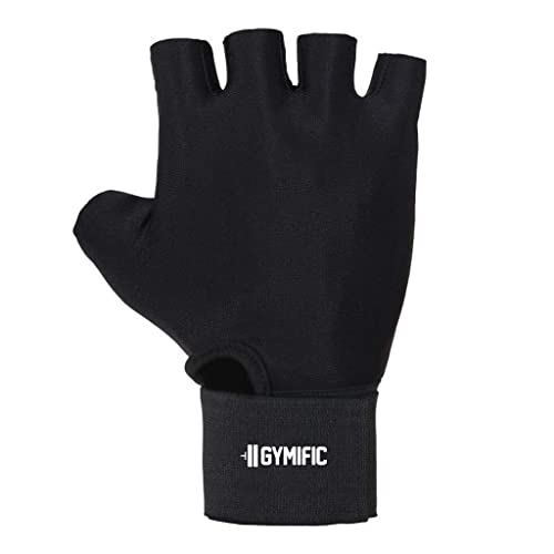 GYMIFIC Workout Gloves For Crossfit Training, Exercise Gloves With Wrist Wrap Support, Weight Lifting Gloves, Gym Gloves For Women/Men (Xl, Sheep Leather), Black - Image 4