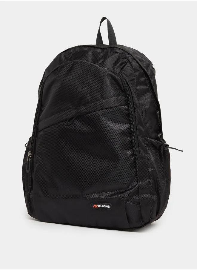 Styli Styli Patch Detail Backpack with Zip Pockets