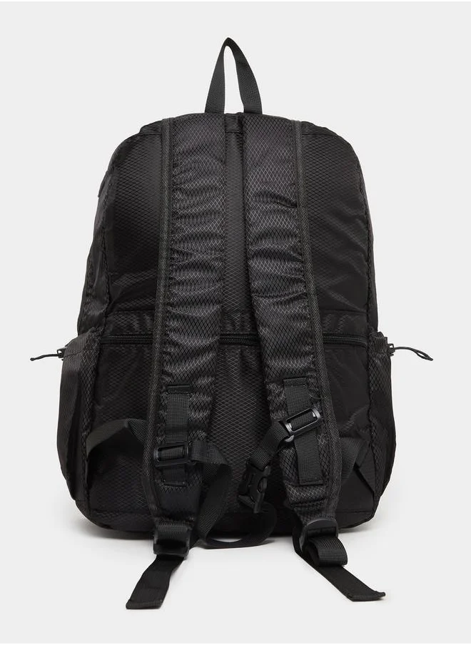 Styli Styli Patch Detail Backpack with Zip Pockets