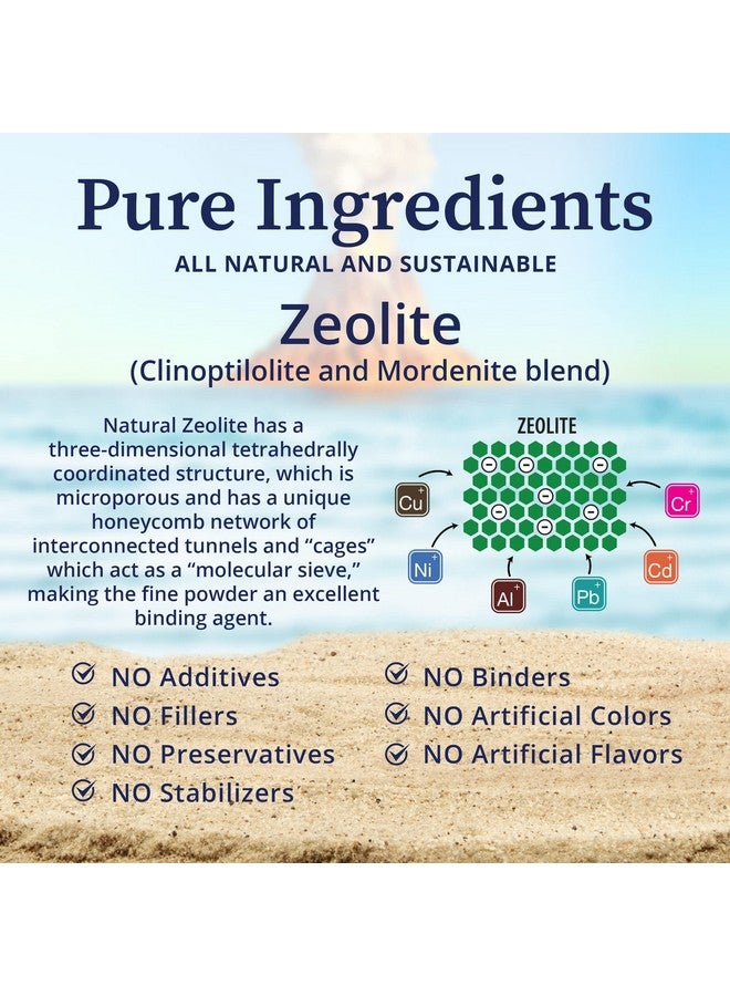 BioPure ZeoBind - 100% Natural Mineral Blend of Clinoptilolite and Mordenite Powder That Detoxes and Cleanses The Body to Support Immunity, Gastrointestinal Health, and Microbiome Balance - 200g - Image 3