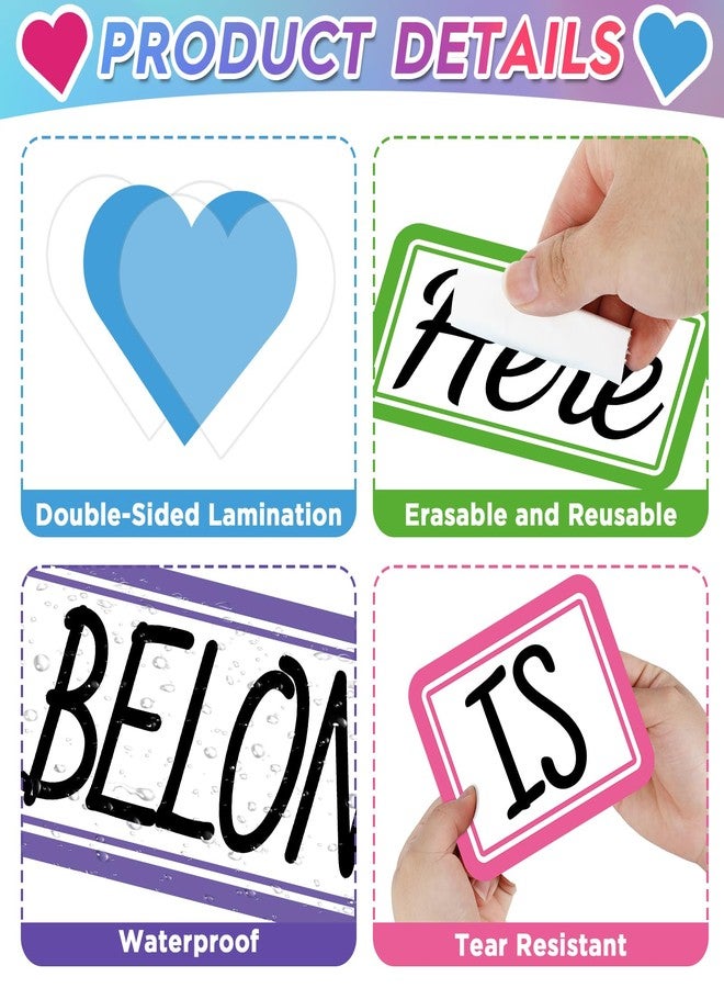 CHUNNIN 51PCS Everyone is Welcome Bulletin Board You Belong Here Classroom Bulletin Board Decorations Motivational Heart Hand Paper Cutouts for School Classroom Office Home Chalkboard Decor Wall Door Supplies - Image 3