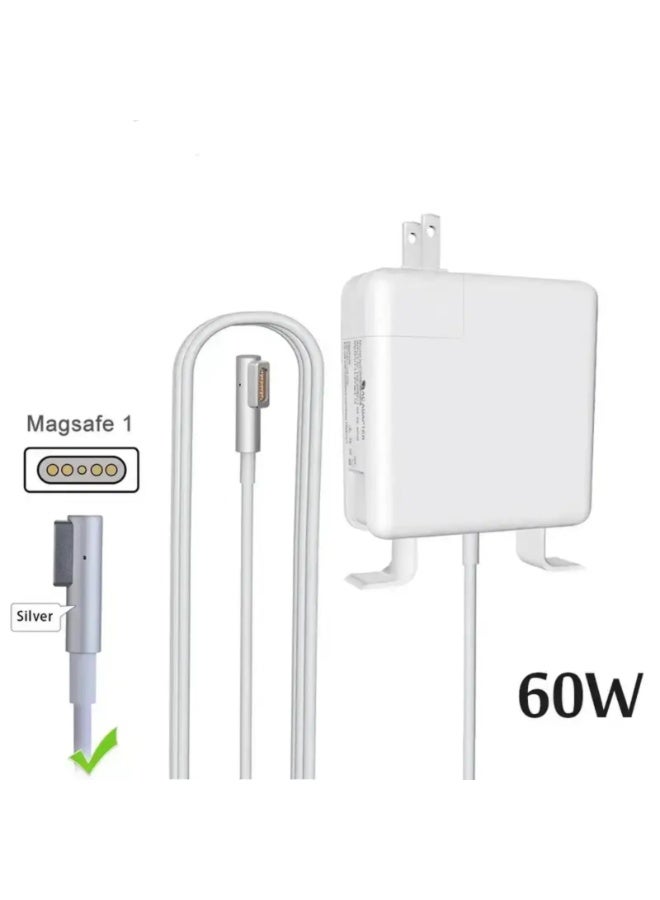S.H Replacement Laptop Charger – Compatible with Apple MagSafe 1 L-Tip 60W Laptop Charger