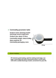 Generic Food seal clamp set with pouring spout, Durable Plastic Clips for Food Storage, Bag Clips with Pour Spout, Seal and Pour Bag Clip for Food  - Image 2