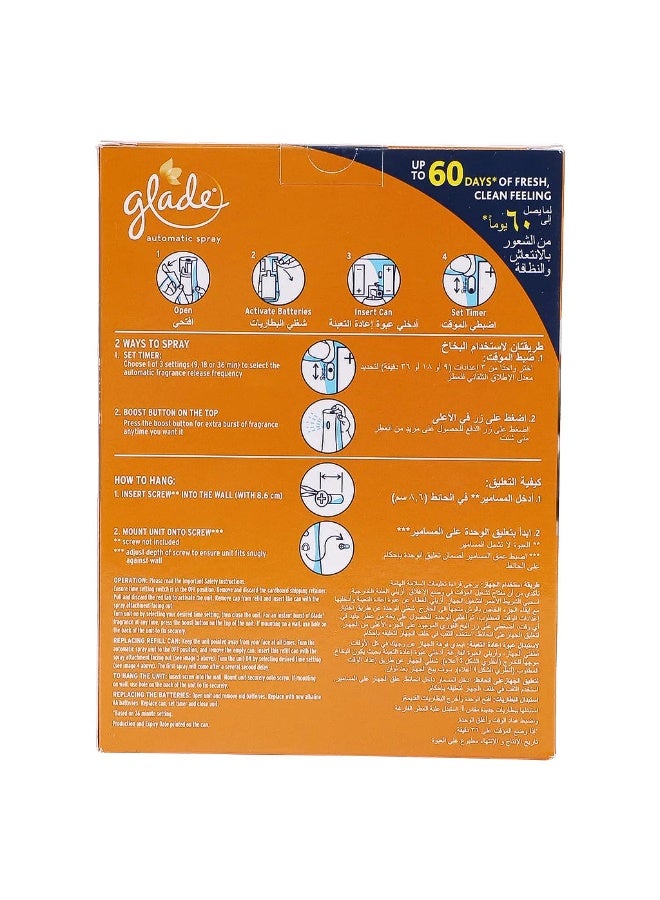 Glade Automatic Spray Holder With Elegant Amber & Oud Air Freshener Upto 60 Days Of Automatic Freshness 269 ML - Image 3