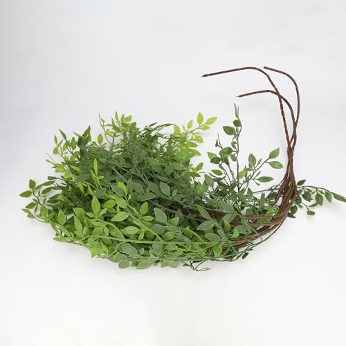 Dioty 3PCS Artificial Nandina Stems for Vase, Faux Green Spring Plant Branches, Fake Floral Eucalyptus Stems, Realistic Greenery, Décor for Office, Dining or Coffee Table, Kitchen, Living Room Floor, 43.3" - Image 5