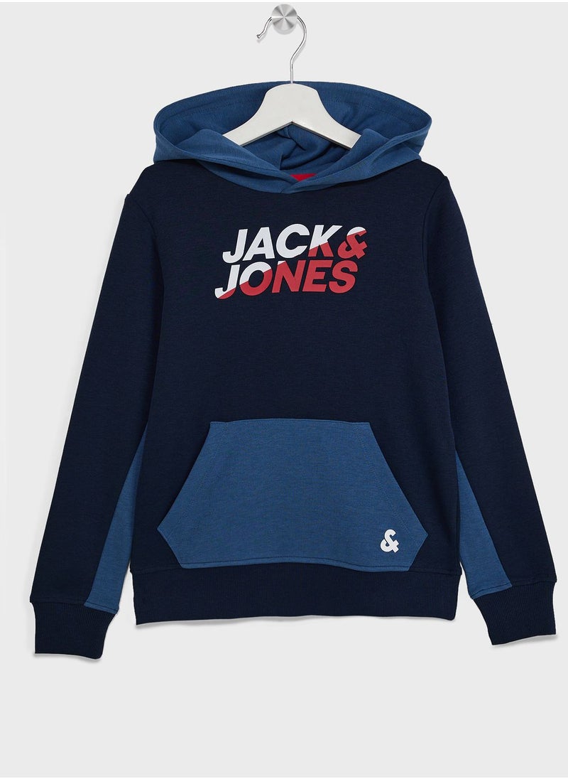 Jack & Jones Junior - Youth Logo Hooded Sweatshirt - Image 1