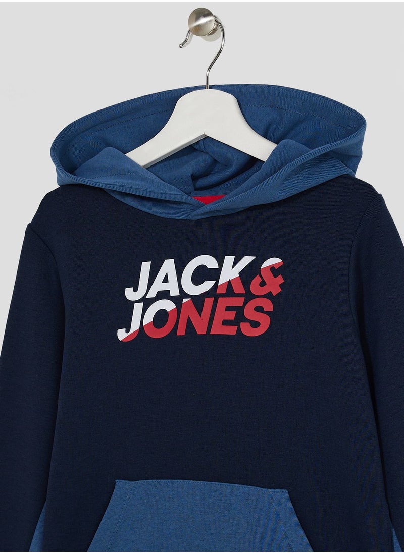 Jack & Jones Junior - Youth Logo Hooded Sweatshirt - Image 1