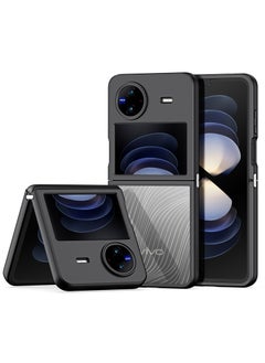 DUX DUCIS Aimo Cover for the vivo X Flip mobile phone slim, transparent matte cover made of TPU, polycarbonate, polypropylene, silicone - black